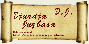 Đurđa Juzbaša vizit kartica